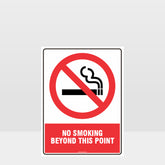 Custom Signs Outdoor Metal,Prohibition No Smoking Beyond This Point Sign
